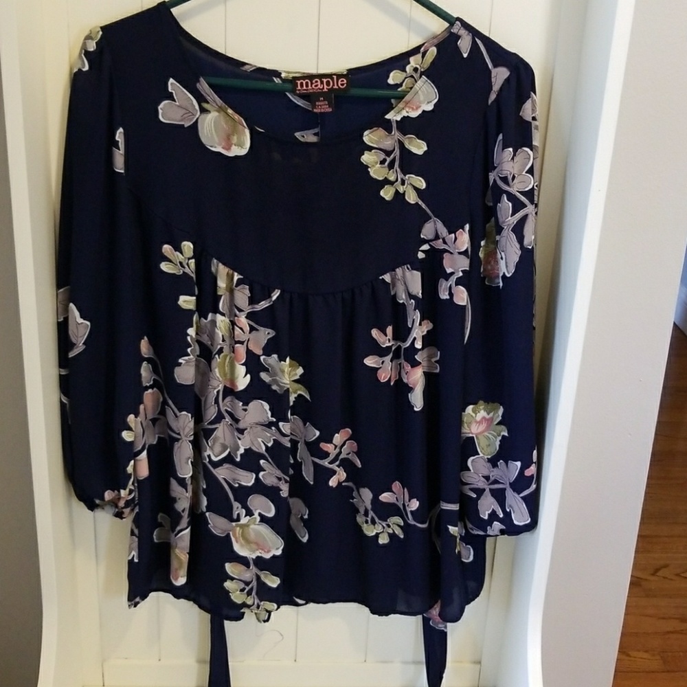 Tie back blouse